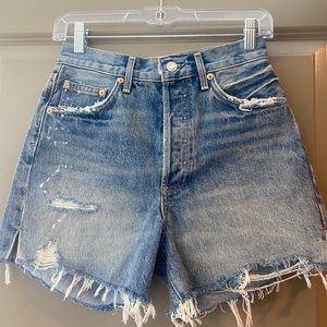 agolde dee short size 25 - wash riccochet